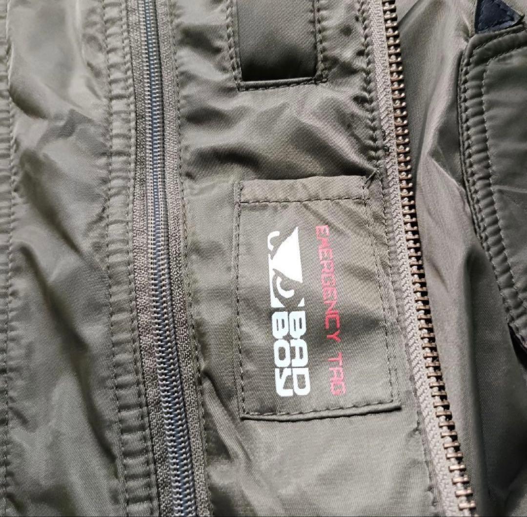 BAD BOY USA バイクジャケットカーキオリーブ Y2k プロテクター付き