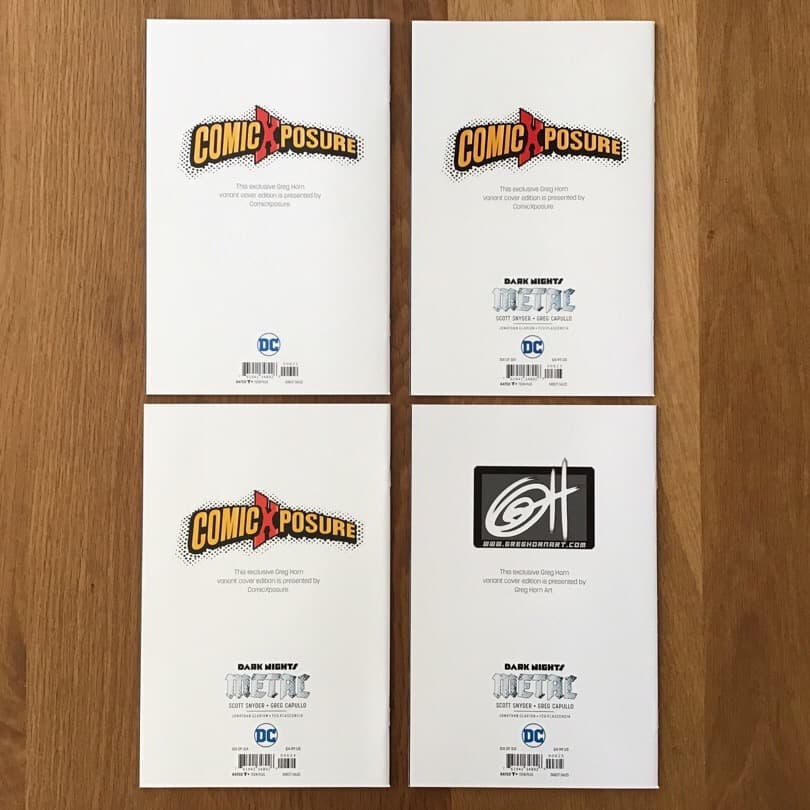 ダークナイツ・メタル Greg Horn 超レア表紙セット アメコミリーフ