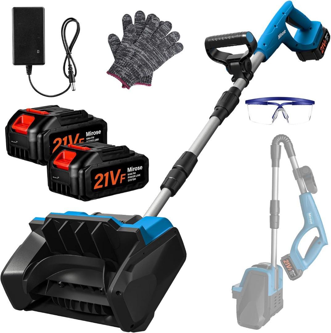 除雪機 電動除雪機 家庭用 電動スコップ 除雪器具 雪かき バッテリー2個付き 楽天市場】雪かき 電動 スコップ 家庭用 電動除雪機 除雪機 充電式