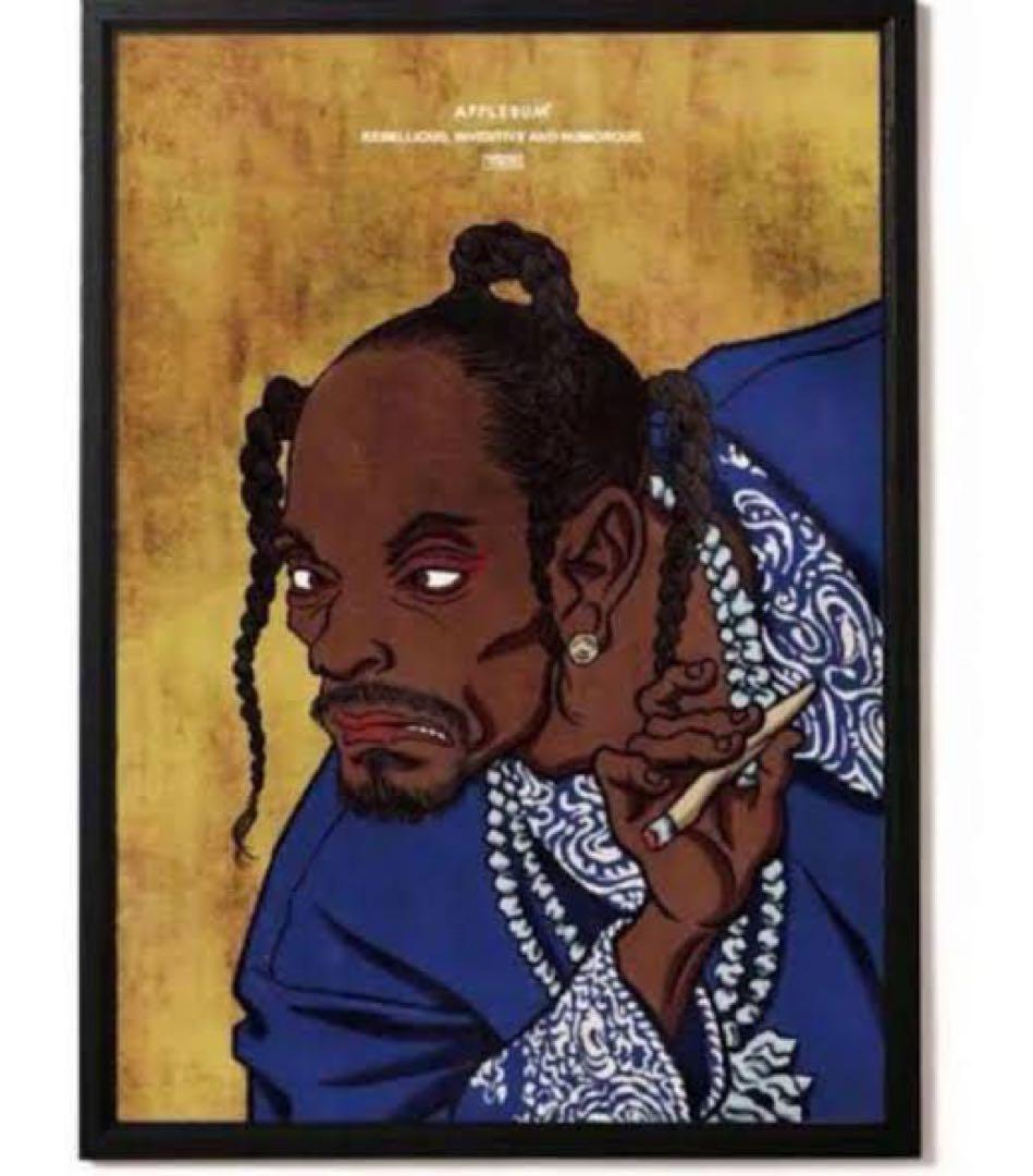 新品 APPLEBUM Snoop Dogg 浮世絵ポスター A1サイズ アップルバム APPLEBUM Tha D.O.G.G. ウキヨエ A1 ポスター（Tha