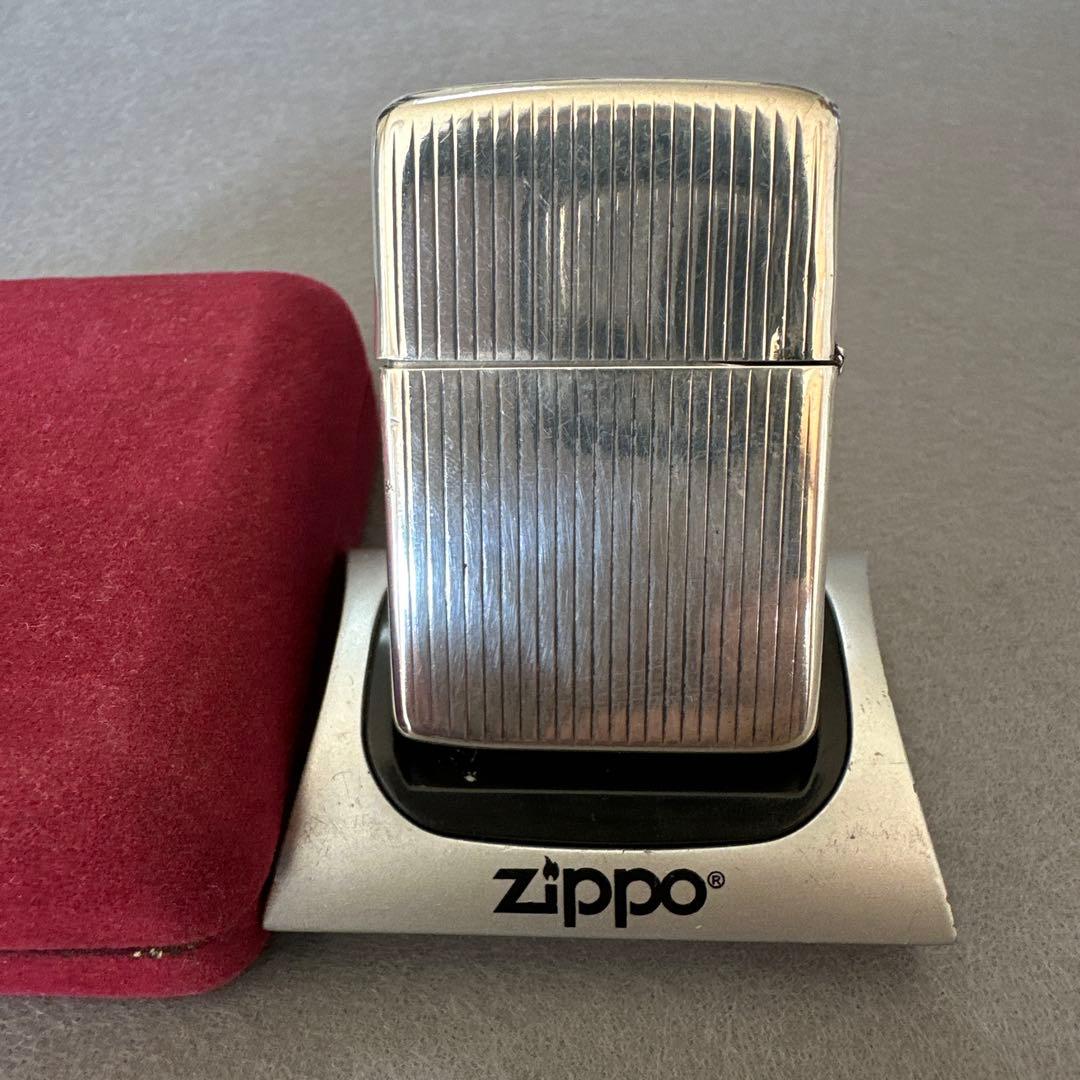 値下げ❗️激レアビンテージZIPPOスターリングシルバー エンジンターン