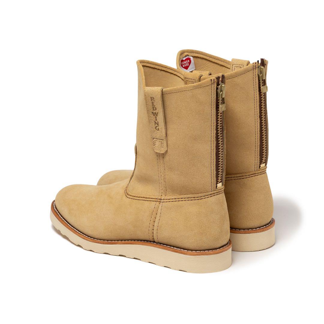 靴 HUMAN MADE x RED WING Pecos \"Beige\"
