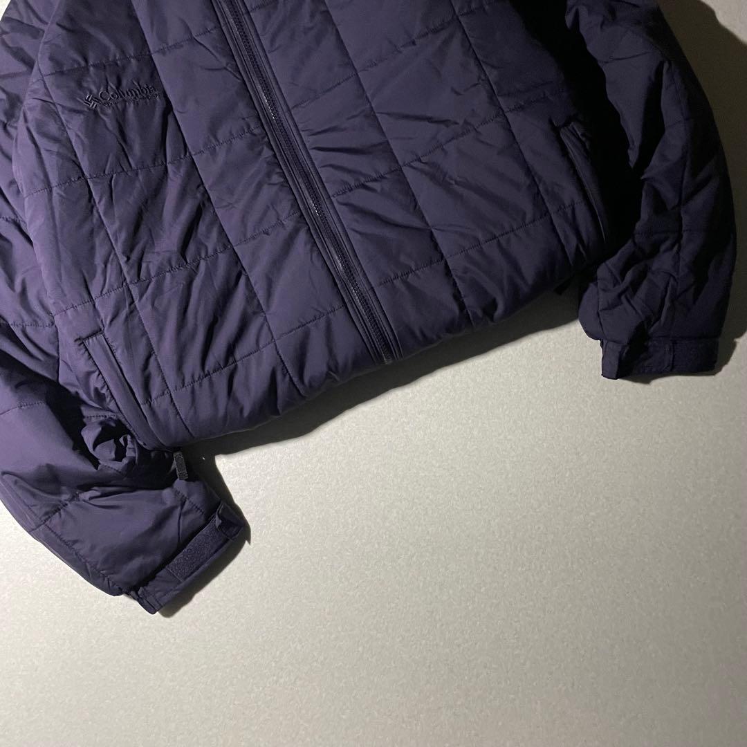 Columbia hooded puffer jacket 短丈 tech L - メルカリ