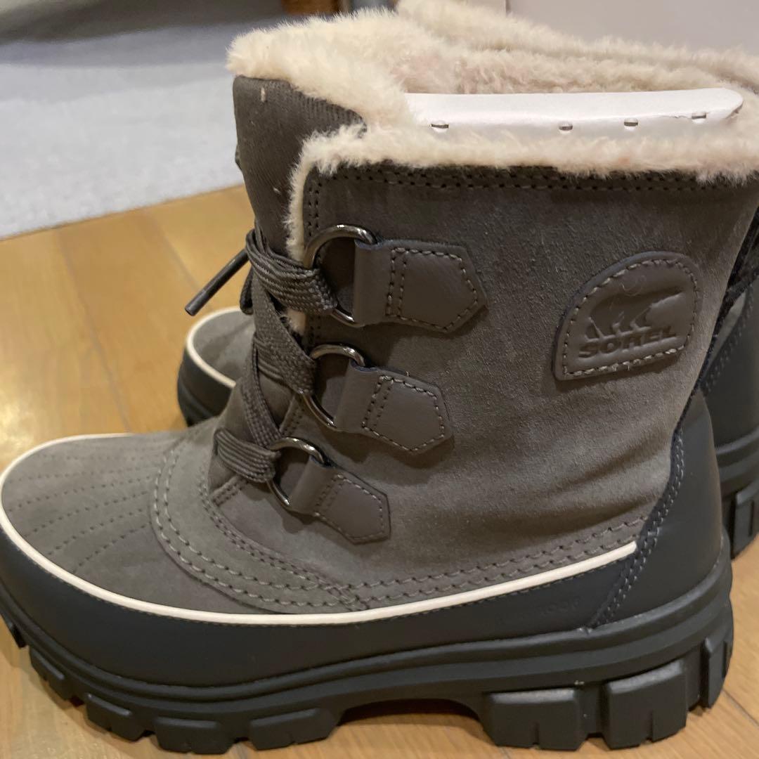 SOREL グレー レースアップブーツ SOREL - SOREL(ソレル) ショートブーツ 7 レディース - グレー