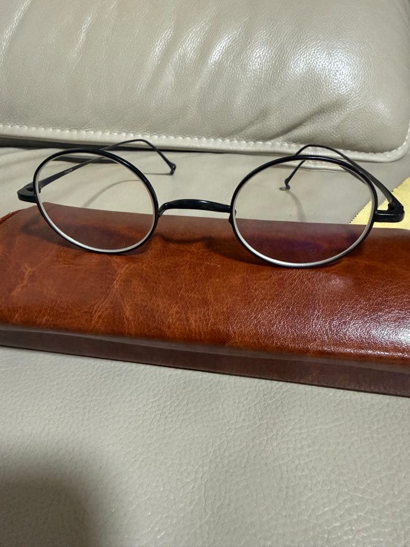 「Kouki Gotou」井戸多美男作 丸眼鏡 クラシックブラックメタル Kouki Gotou様専用」井戸多美男作 丸眼鏡 クラシックブラックメタル