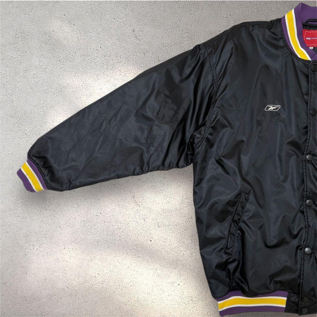 希少 大きめ2XL】Reebok×Lakers NBA スタジャン ジャケット