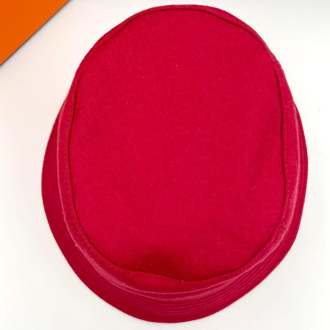 鑑定済・極美品☆エルメス カシミヤ カルヴィ バケットハット セリエ