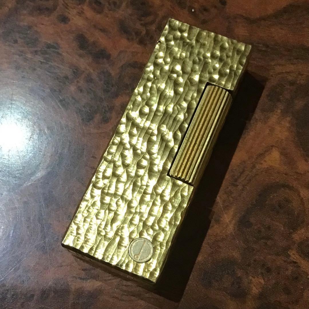 dunhill ダンヒル ライター ゴールド 手彫風 OH済UESD着火OK - メルカリ