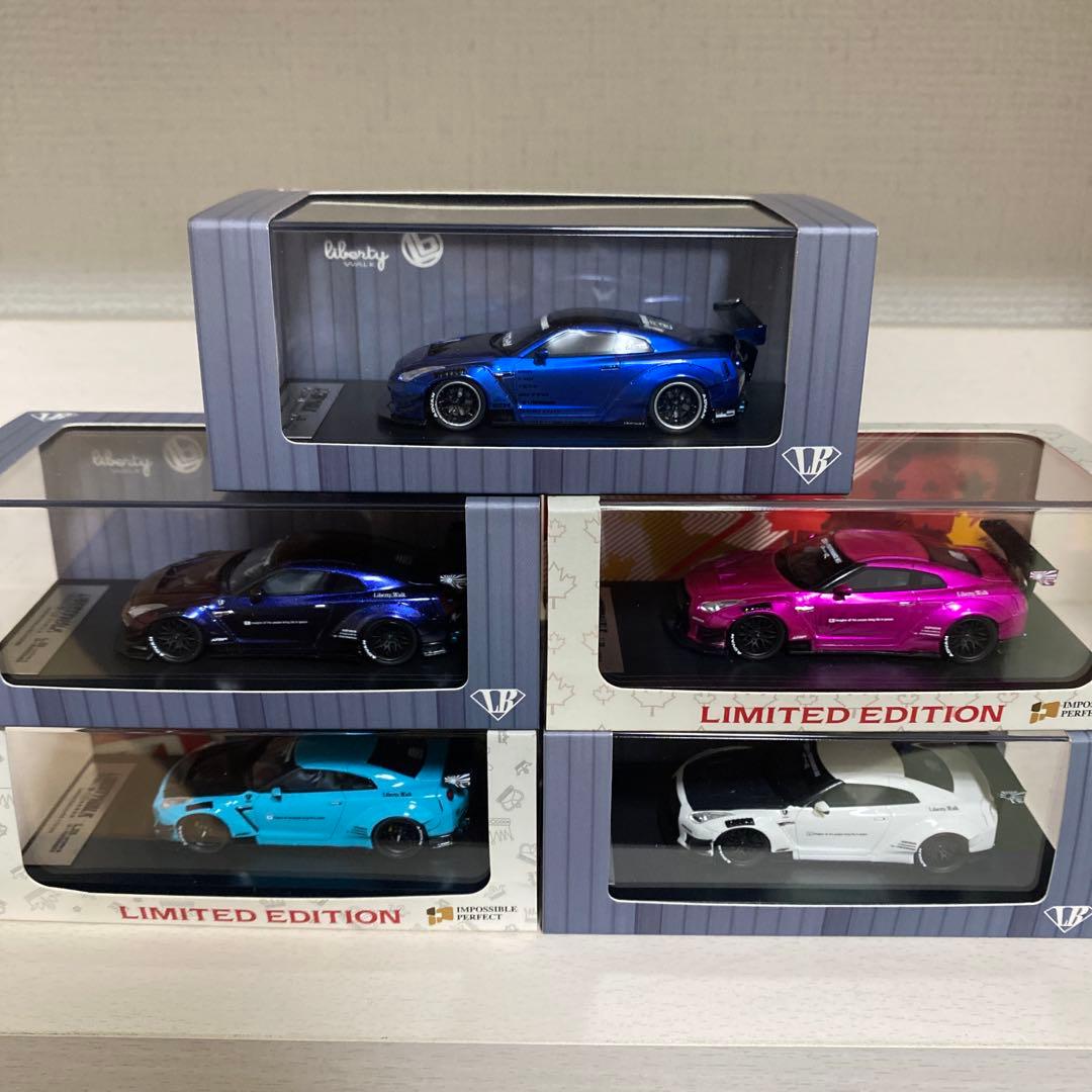 ミニカー 1/64 LBWK GT-R R35 1/64 Time Micro Nissan GT-R GTR R35 LBWK (Tiffany Blue) Standard
