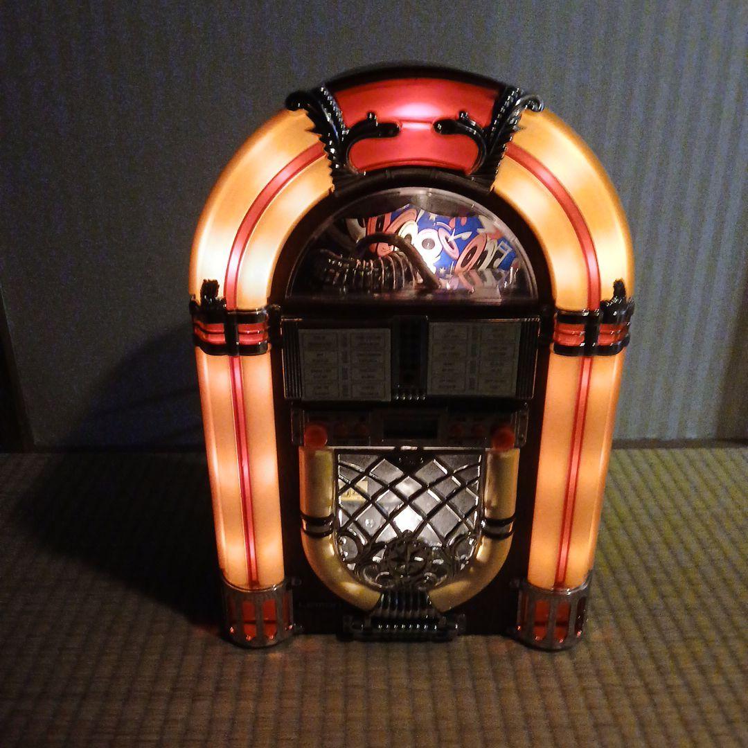 レトロアンティークLEMONジュークボックス型ラジオCD プレーヤー[美品