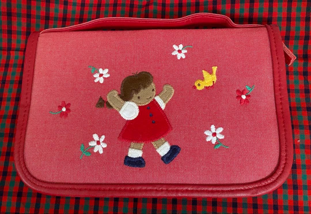 ☆未使用品☆ファミリア 母子手帳ケース 診察券入れ 赤デニム - メルカリ