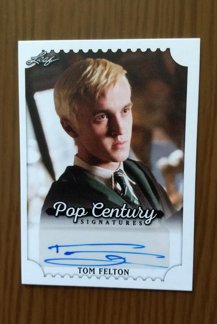 トム フェルトン サイン カード 2枚セット ハリーポッター ドラコ