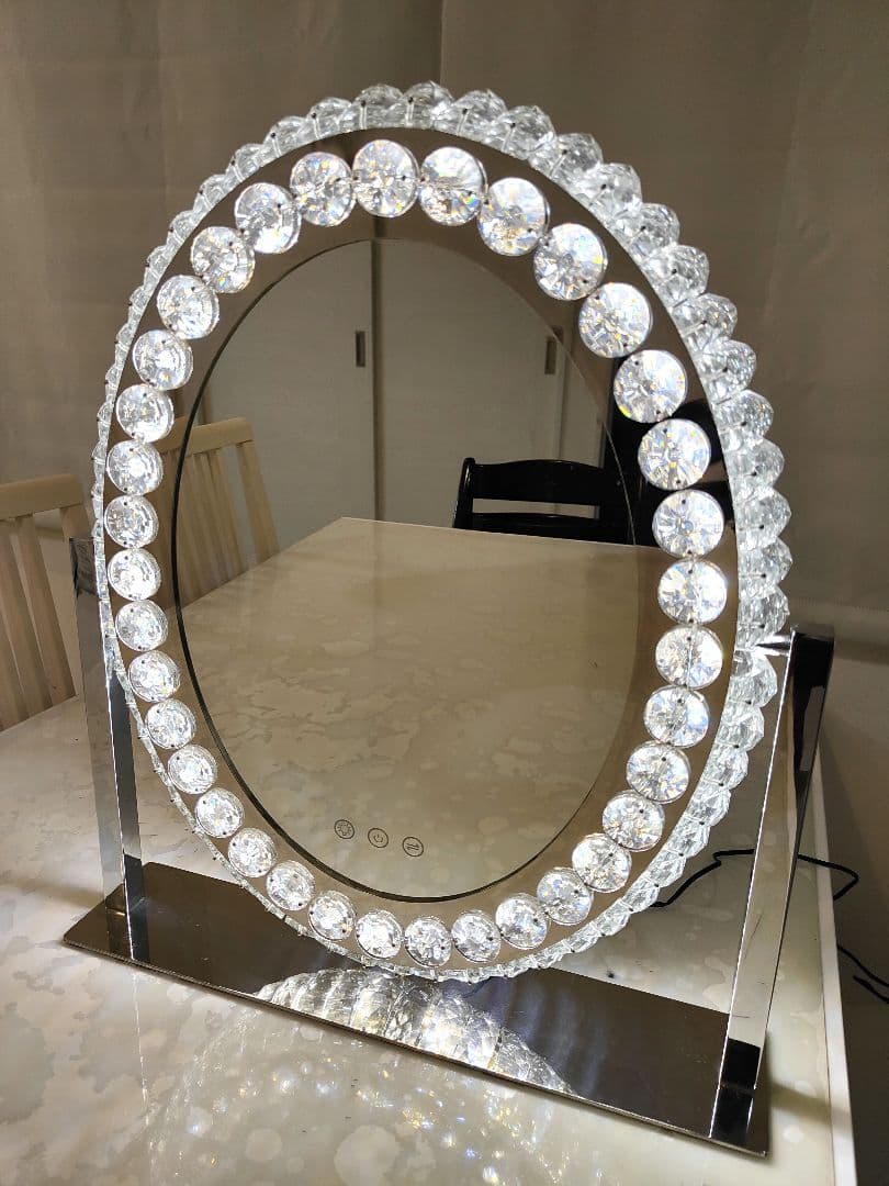 最終価格】Francfrancフランフラン ブリエ ハリウッドミラー ラウンド