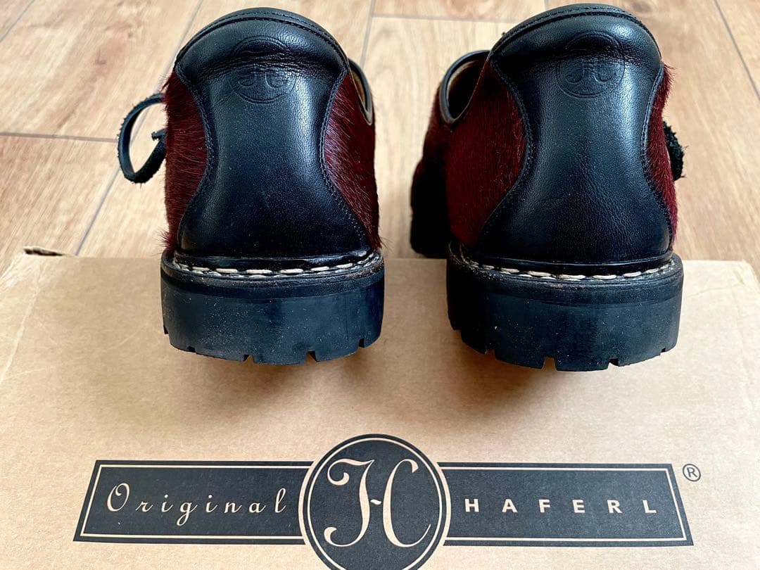 HAFERL バーガンディハラコ チロリアンシューズ