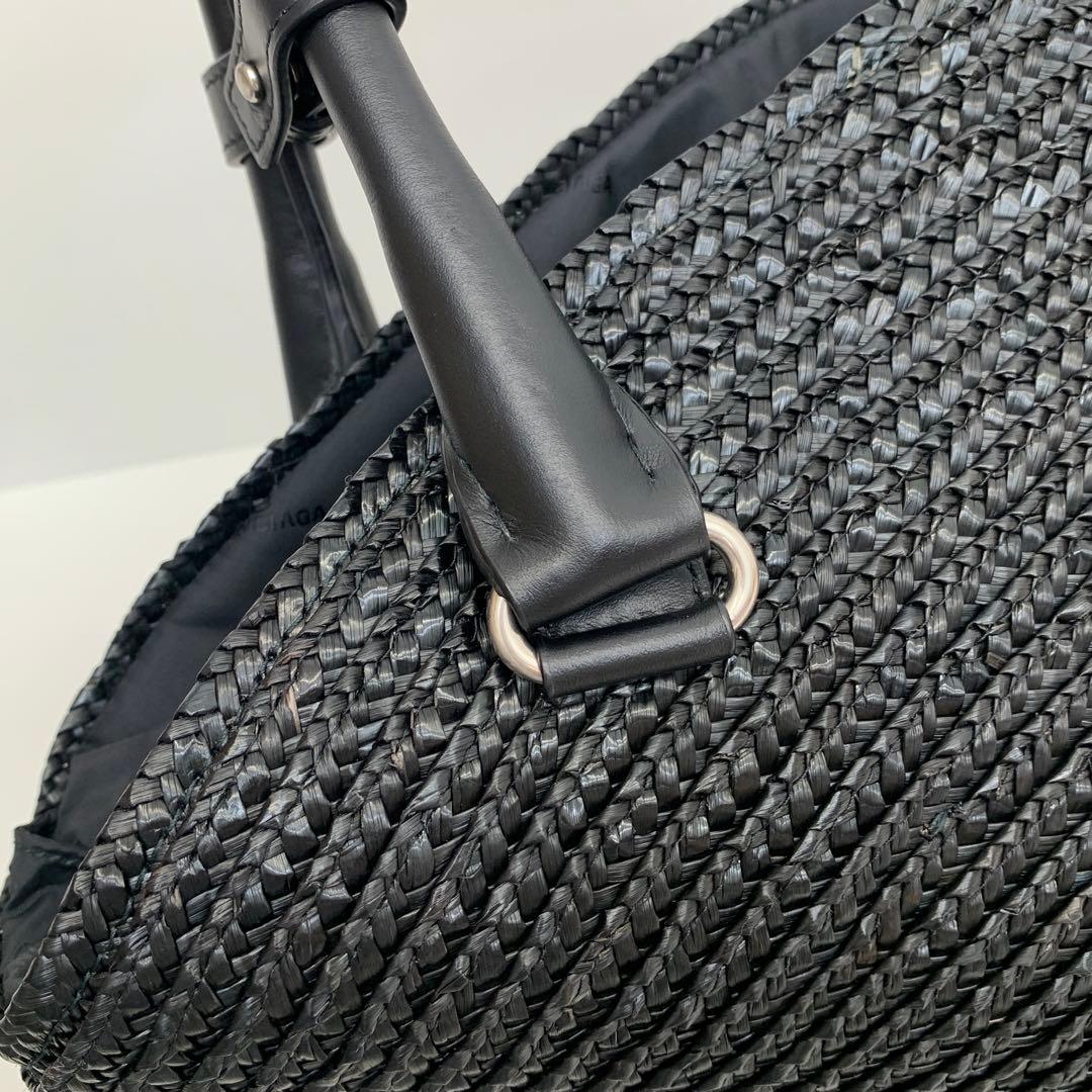 バレンシアガ ビーチバッグ ブラック 黒 かごバッグ 24082631 - メルカリ