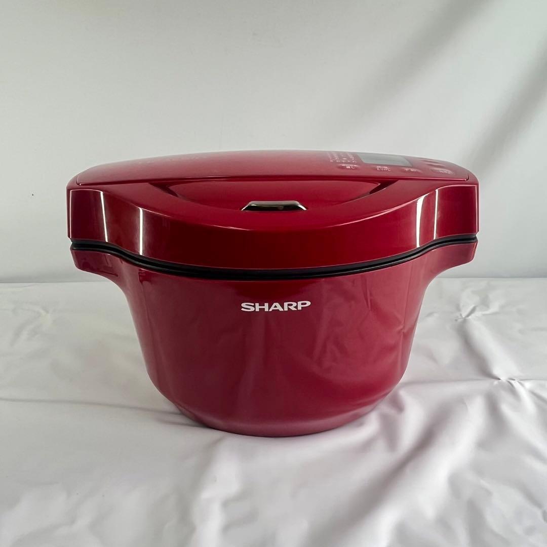 【美品】シャープ ヘルシオ ホットクック 1.6L 無水鍋 KN-HT99B-R