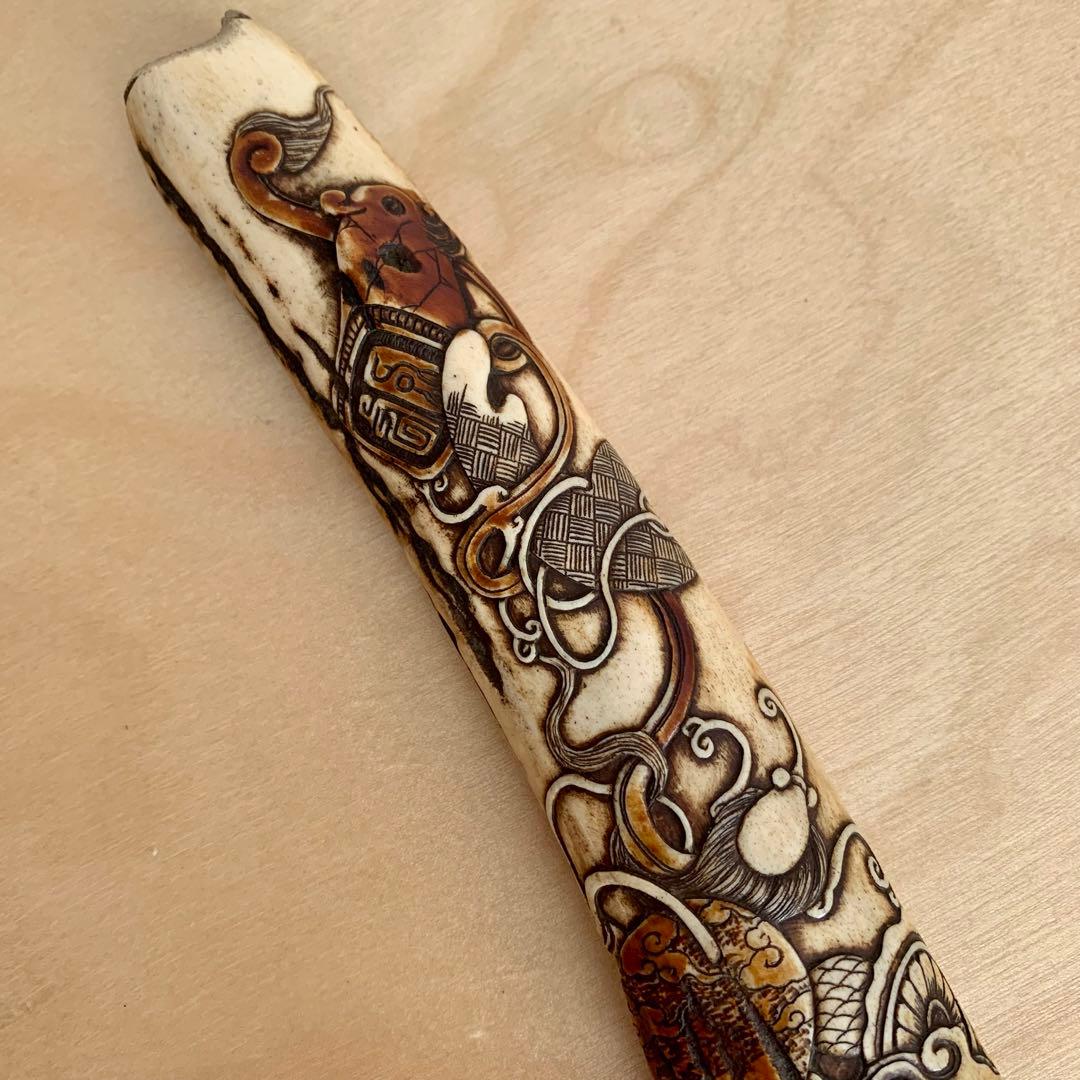 鹿の角 枝角 煙草 キセル 煙管 アンティーク 江戸時代 美品 - メルカリ