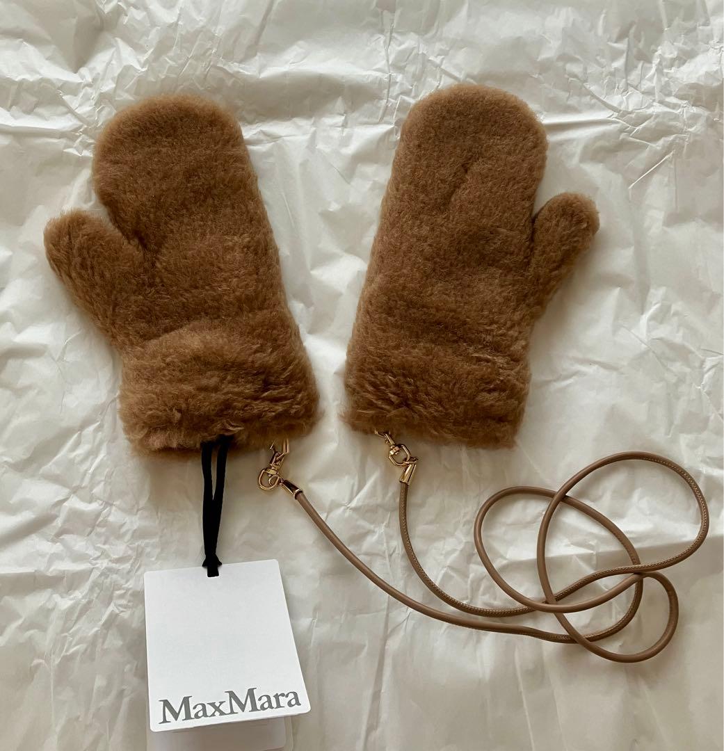 MAX MARA マックスマーラ テディベア ミトン 手袋 M/L - メルカリ