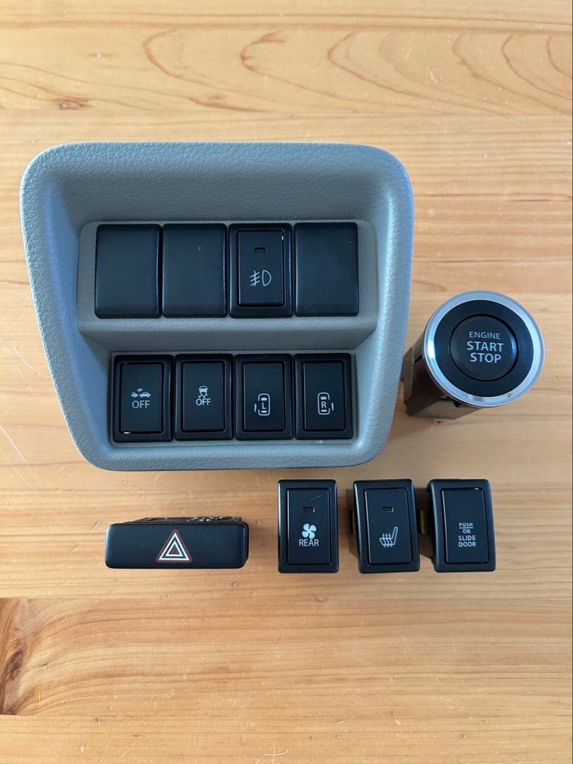 エブリィDA17W スイッチセット LED エブリイワゴン スイッチ スズキ汎用1 LED ON/OFFスイッチ ネコポス