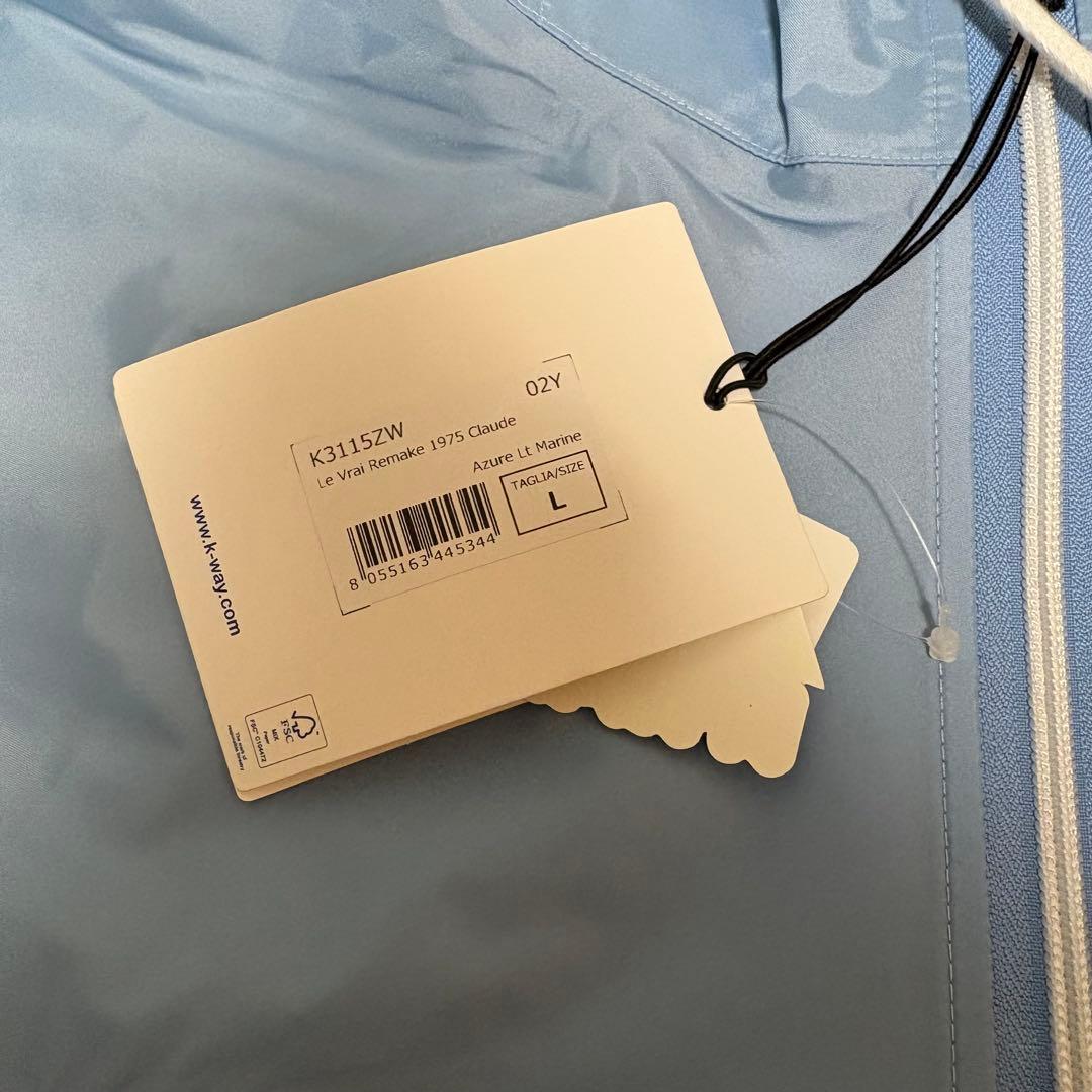 新品・未使用】上杉柊平着用 k-way ナイロンジャケット L 水色 - メルカリ