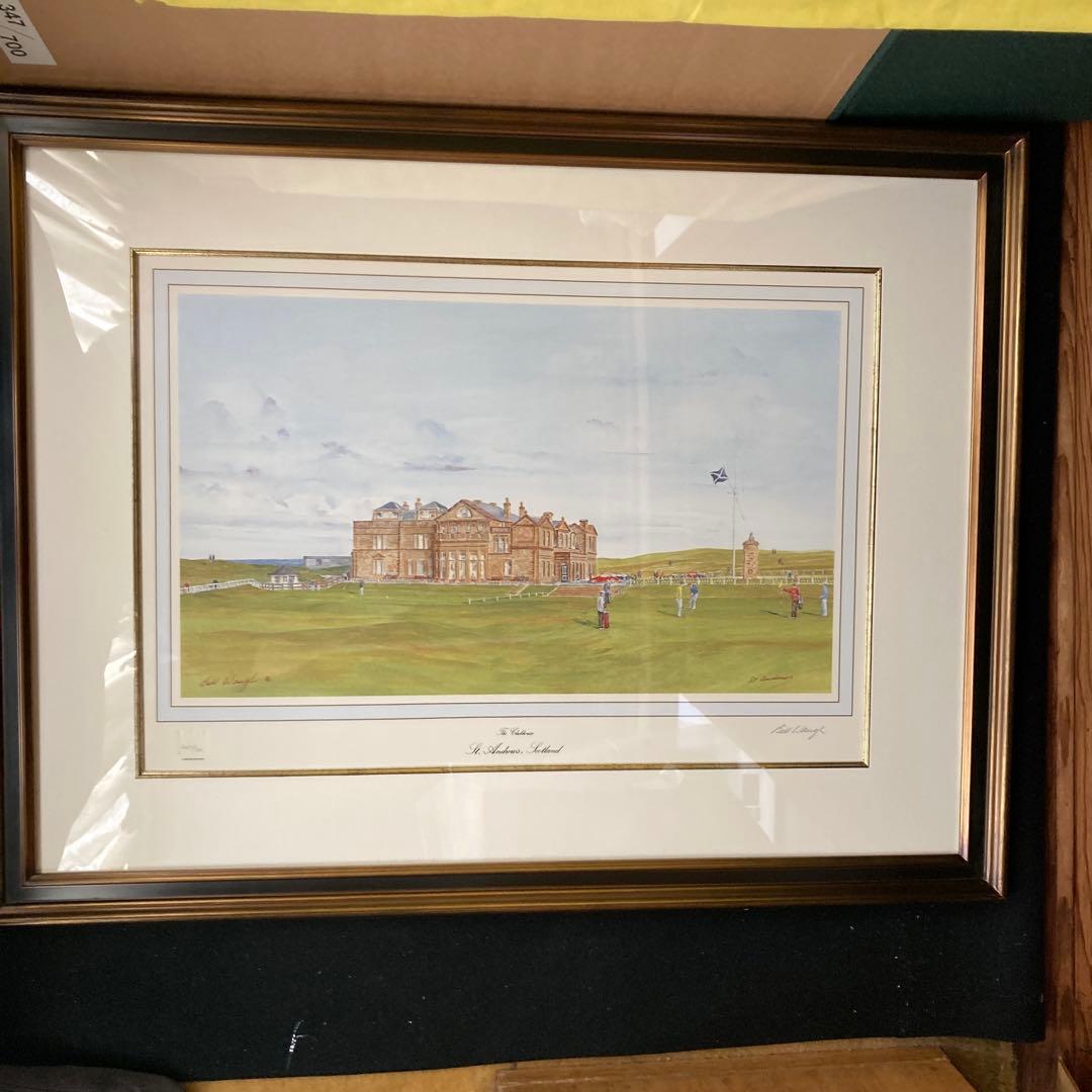 全英オープン 有名ゴルフコース リトグラフ全7枚セット Bill Waugh