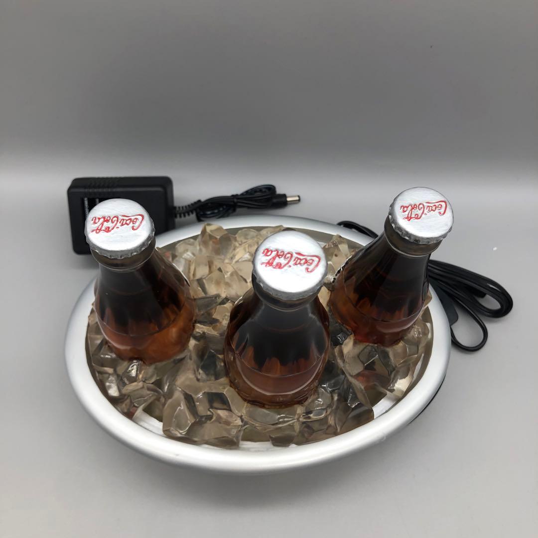 希少アメリカビンテージコカコーラボトル水が流れて光るクーラー