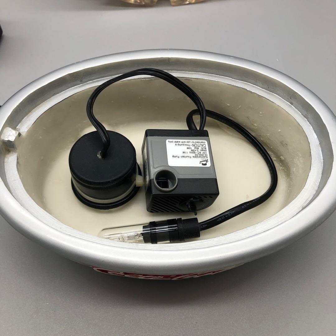 希少アメリカビンテージコカコーラボトル水が流れて光るクーラー