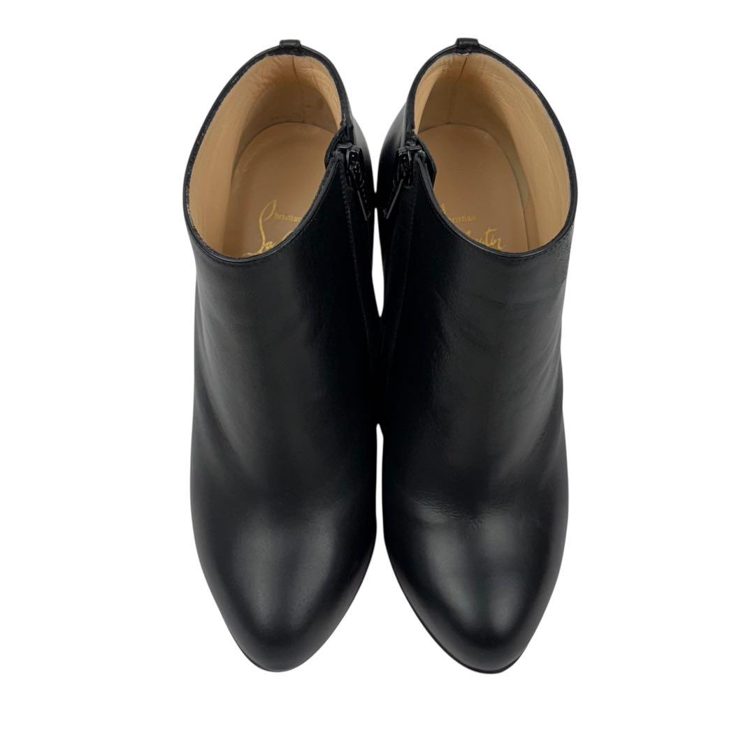 【ほぼ未使用】クリスチャンルブタン　36.5　23.5cm ショートブーツ　黒
