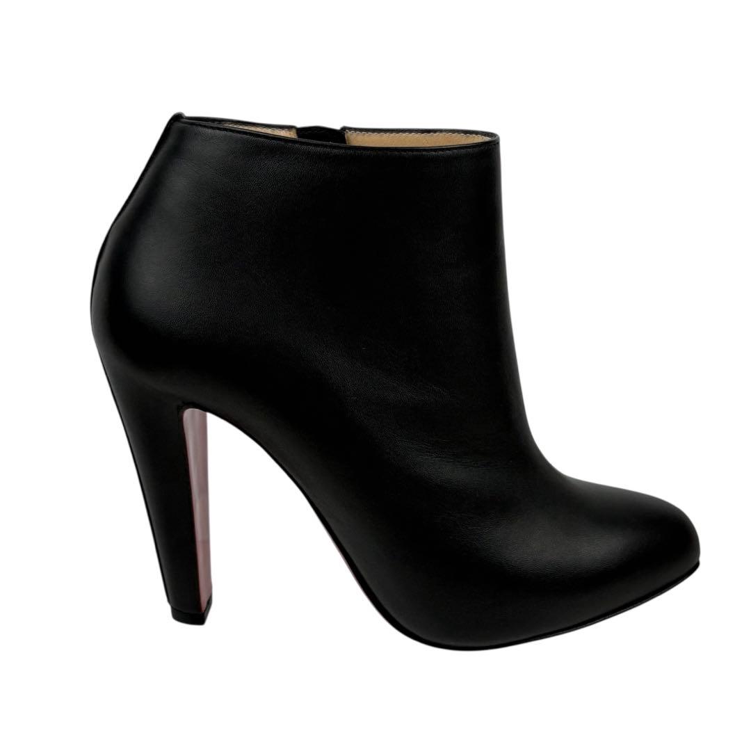 【ほぼ未使用】クリスチャンルブタン　36.5　23.5cm ショートブーツ　黒