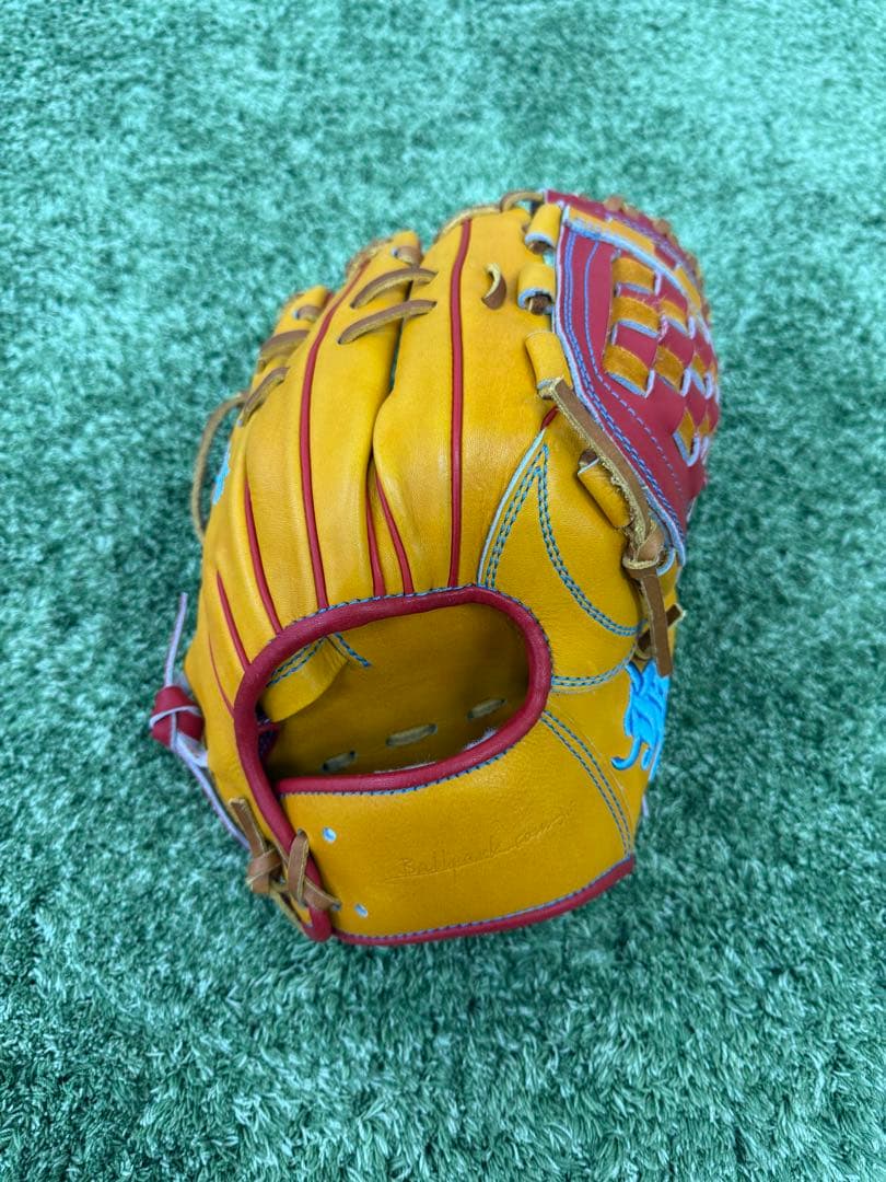 WAGYU和牛 硬式グローブ イエローとレッド