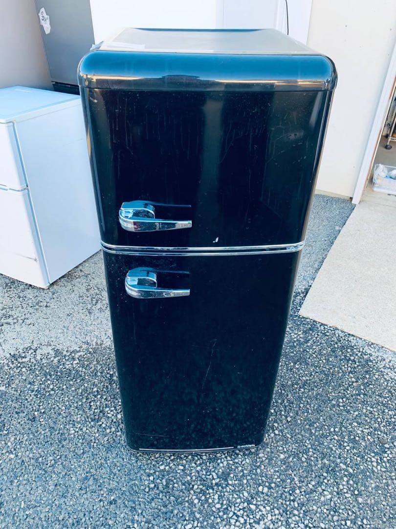 送料設置無料　A-Stage ２ドアレトロ冷凍冷蔵庫 WRE-2115K 2ドアレトロ冷凍/冷蔵庫 115L（WRE-2115）｜A-Stage inc.