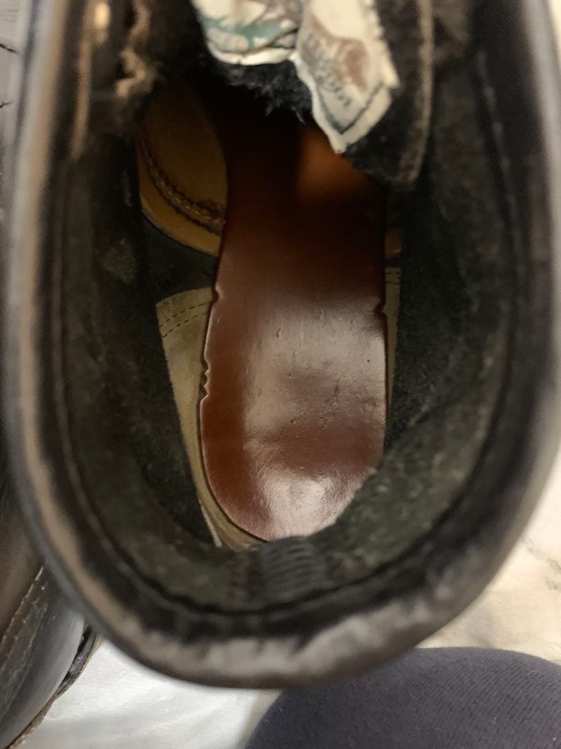 90s【REDWING】アイリッシュセッター 犬タグ 8179 25.5cm 黒