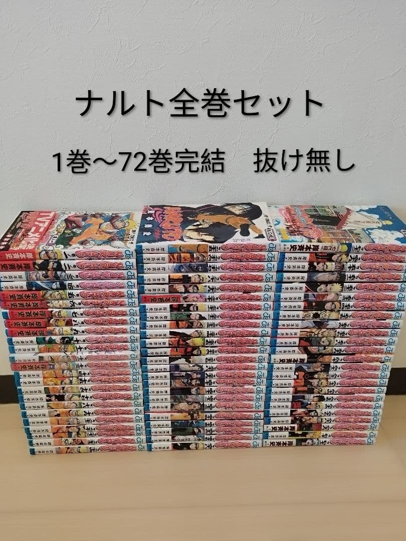 ナルト全巻セット 1巻〜72巻完結 集英社（SHUEISHA） NARUTO-ナルト- 1〜72巻 全巻セット 全巻新品