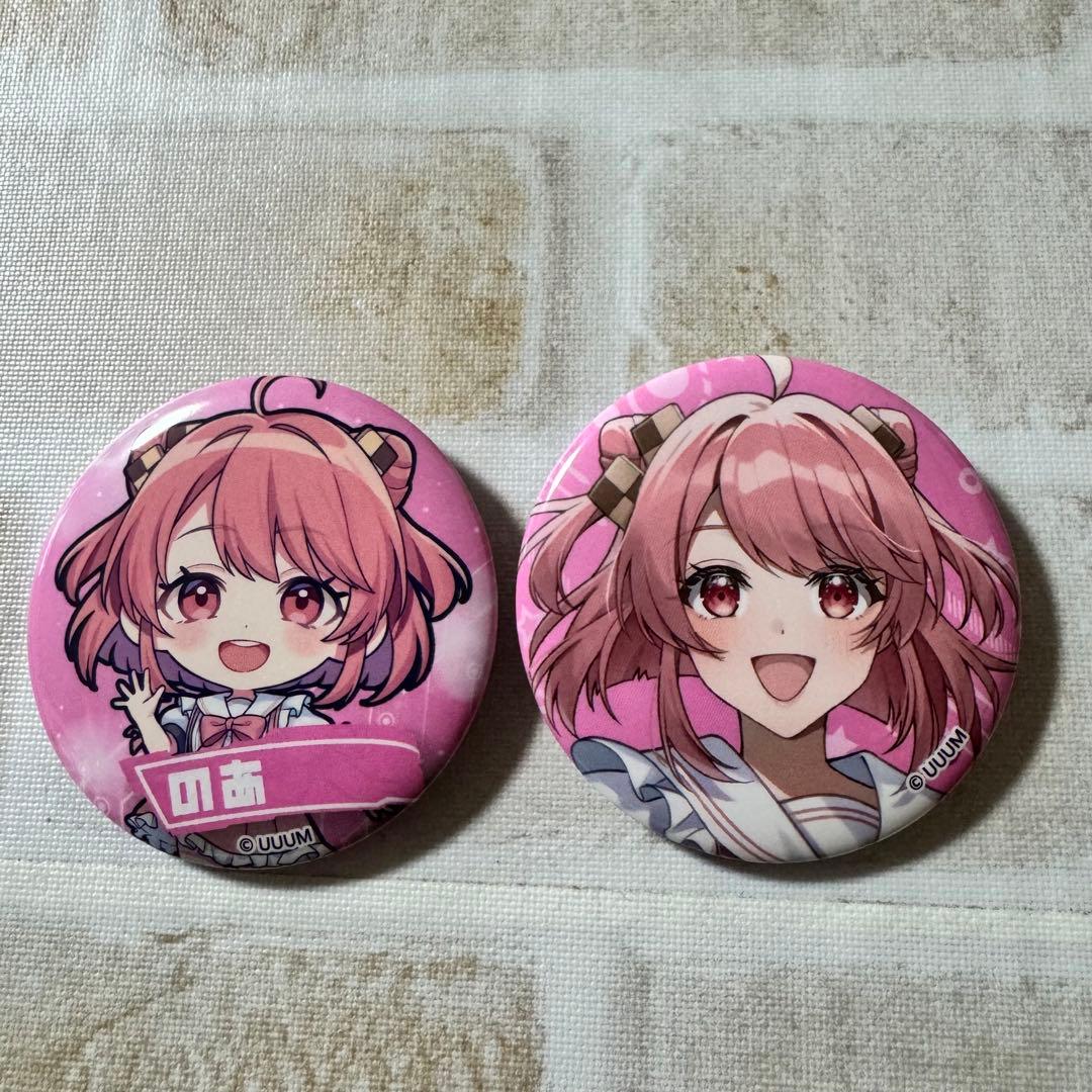 からぴち＊のあさん＊缶バッジ2個セット＊東京タワー＊カラフルピーチ