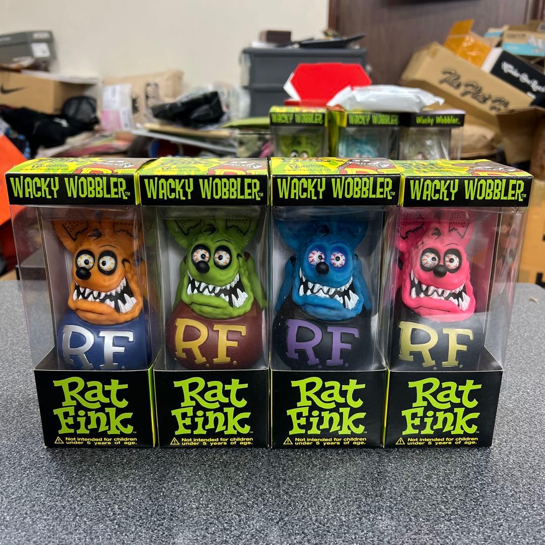 サ*ル様 定番ソリッドカラー　ラットフィンクボビングヘッド4体セット RAT FINK（ラットフィンク） ファンコ ボビングヘッド （4体セット