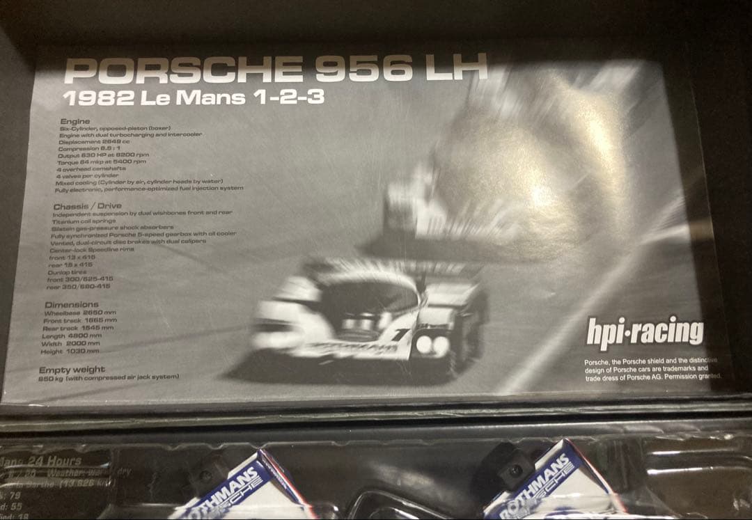 hpi -racingポルシェ956 L 1982 Le Mans 1-2-3