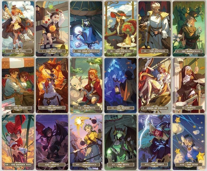正規品タロットカード】まるでゲームの世界観✨旅人の歌のタロット