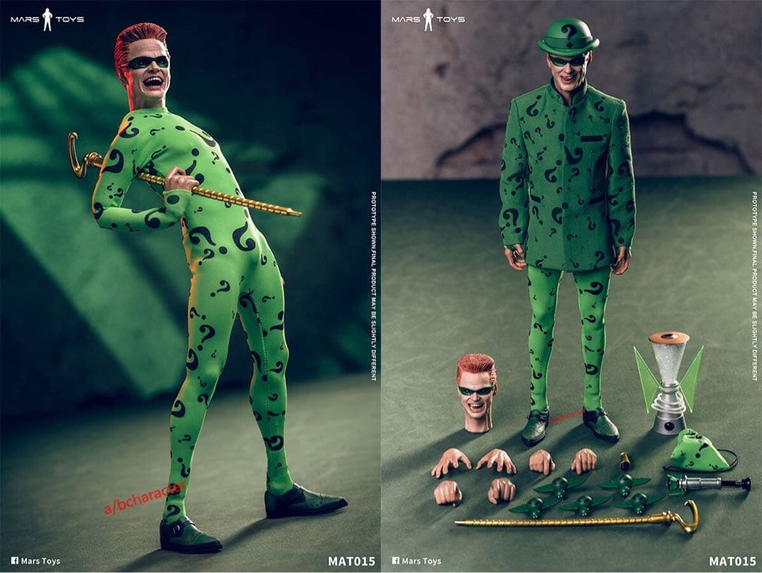 【新品未開封】Mars Toys バットマン・リドラー 1/6フィギュア Mars Toys MAT015 1/6 Batman Riddler Jim Carrey Action Figure Model
