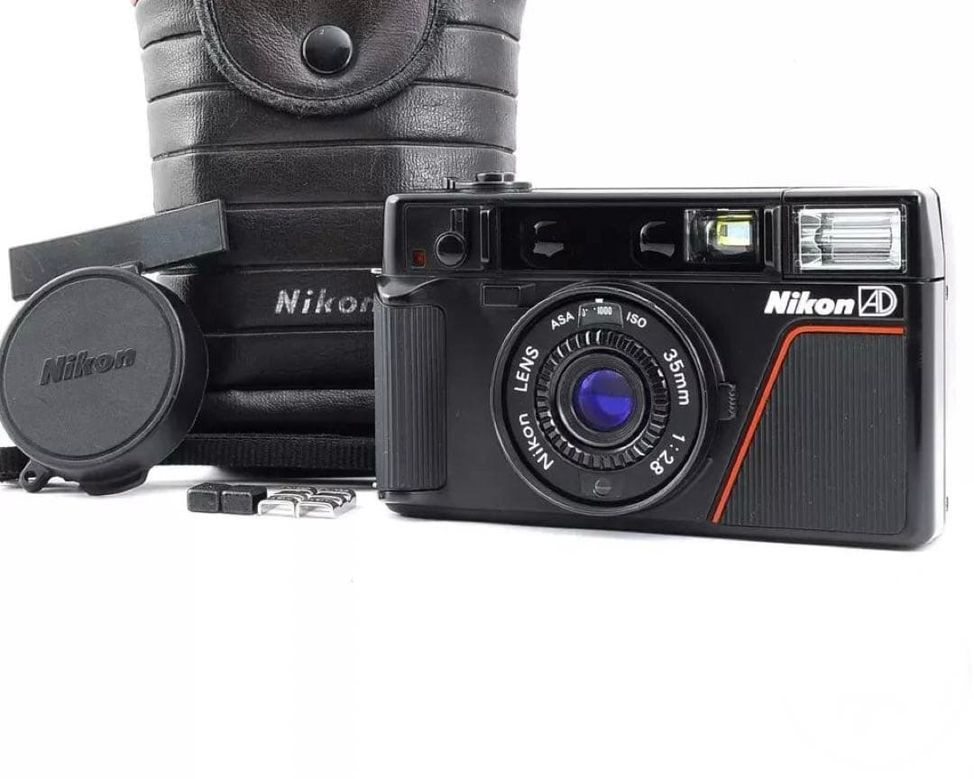 Nikon ピカイチ L35 AD ISO1000 フィルムカメラ ケース付 Nikon L35 AD