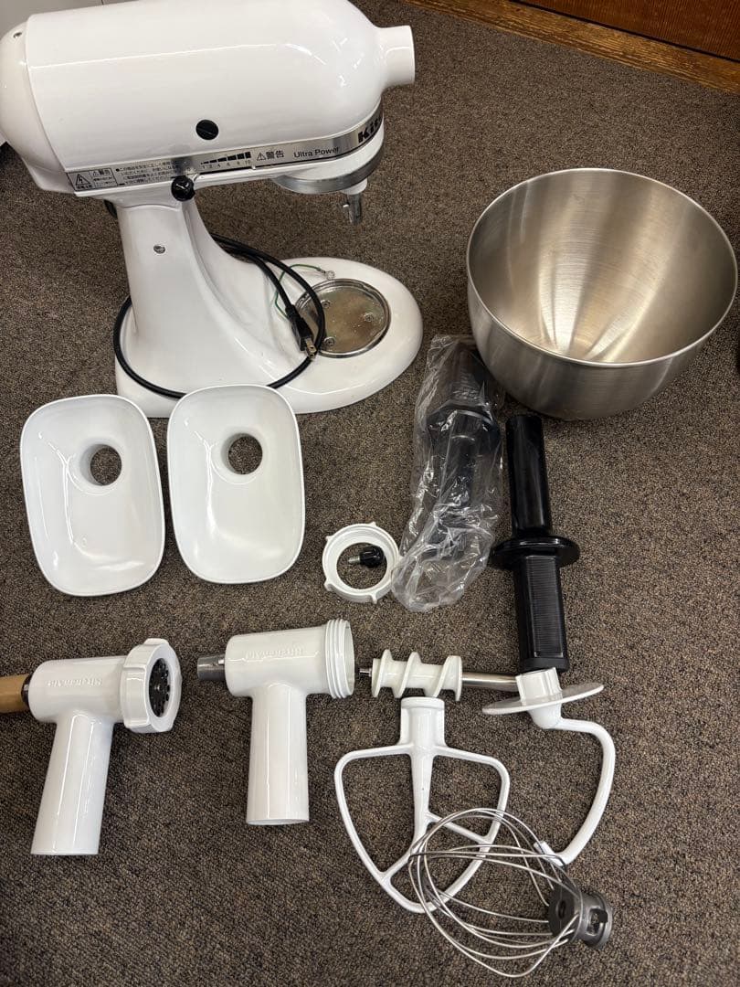 キッチンエイド　9KSM95ジャンク スタンドミキサー　フードグラインダー 楽天市場】KitchenAid キッチンエイド 9KSM95ER レッド 赤 RED