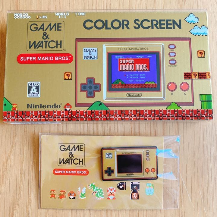 ゲーム&ウオッチ スーパーマリオブラザーズ 【限定】オリジナルピンズ