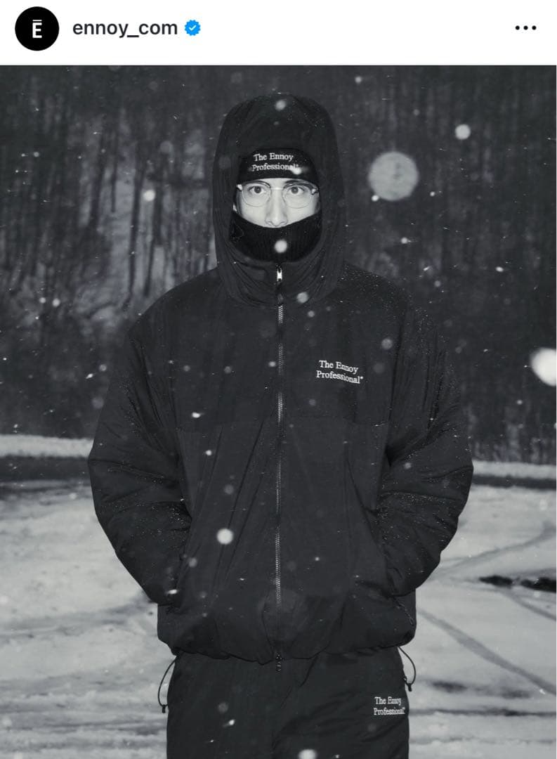 ennoy スタイリスト私物 PADDED NYLON パンツのみ S サイズ ENNOY エンノイ 21AW Nylon Pants スタイリスト私物 ロゴ刺繍ナイロン