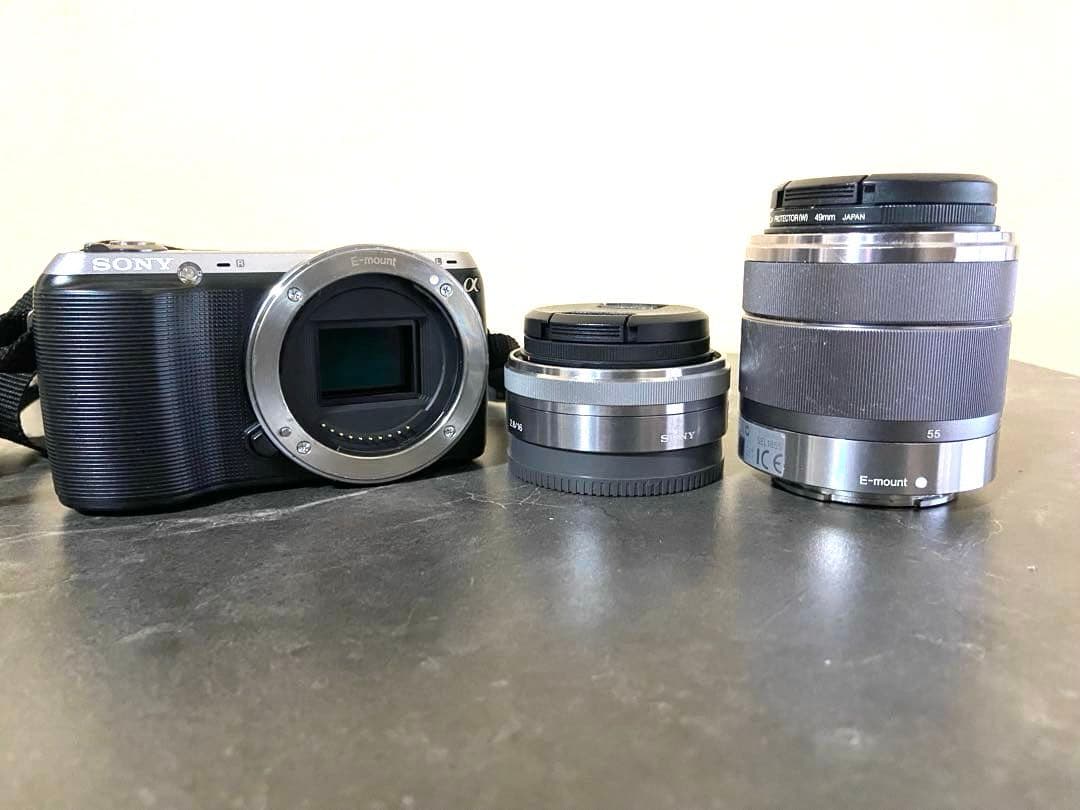 SONY NEX-C3 SEL1855 SEL16F28 ダブルレンズセット Amazon | SONY ミラーレス一眼 α NEX-C3 ダブルレンズキット E 16mm F2