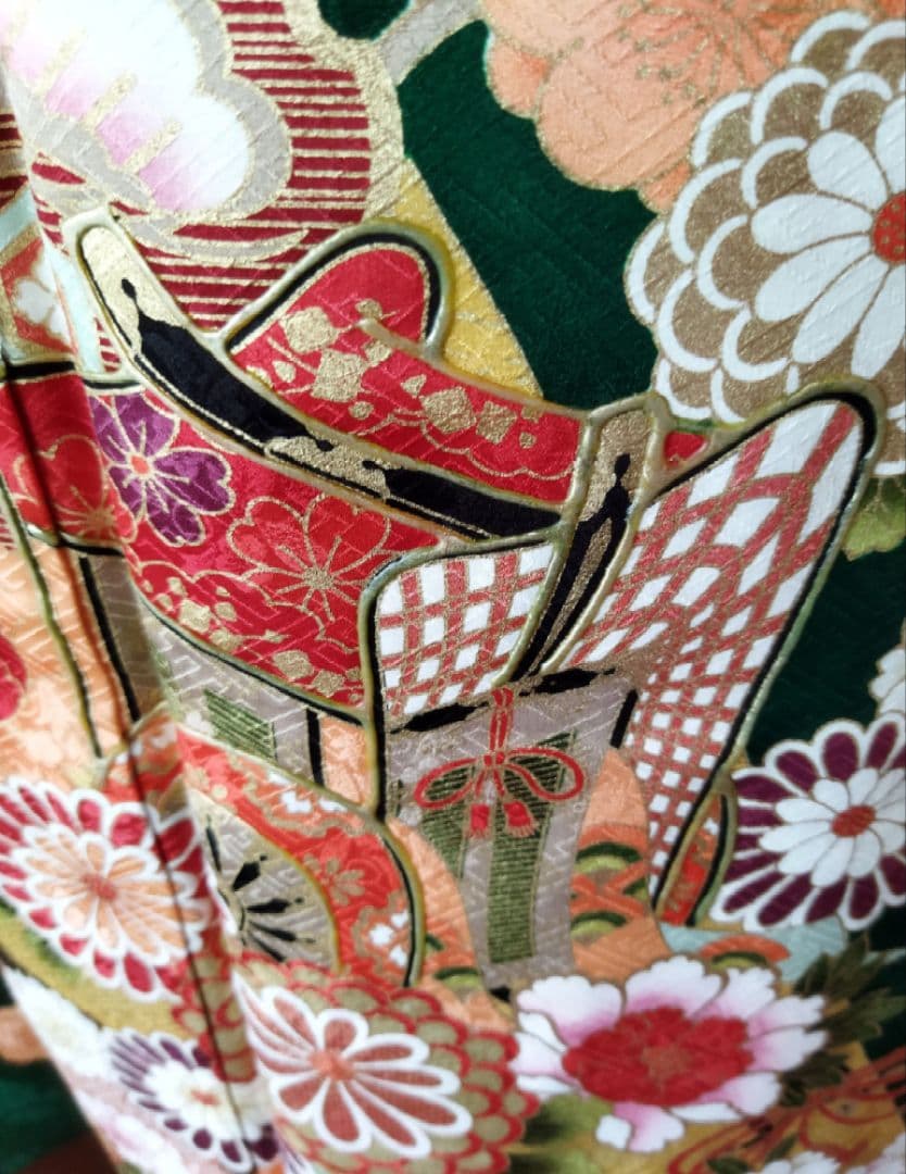 upi様 402.振袖7点セット 正絹 フルセット 成人式 - メルカリ