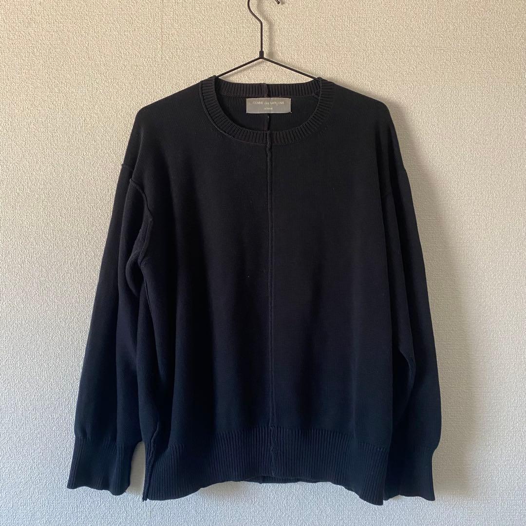 コムデギャルソンオム 綿100 ヴィンテージニット ネイビー 田中期 田中