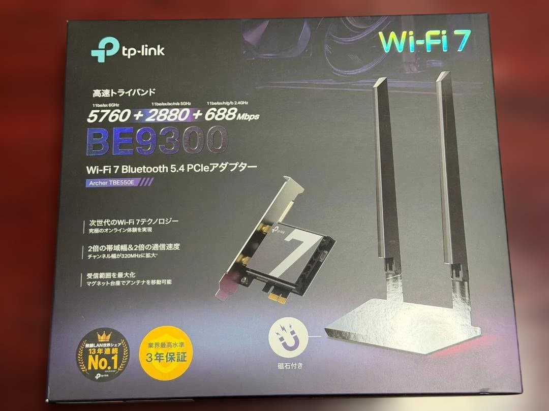TP-Link BE9800 Wi-Fi 7 PCIeアダプター TP-Link、Wi-Fi 7対応のPCIeアダプター「Archer TBE550E」「Archer
