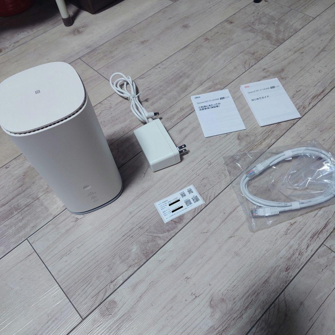 美品　Speed Wi-Fi  5G L13 ZTE Speed Wi-Fi HOME 5G L13 ZTR02 無線LANルーター - 最安値・価格