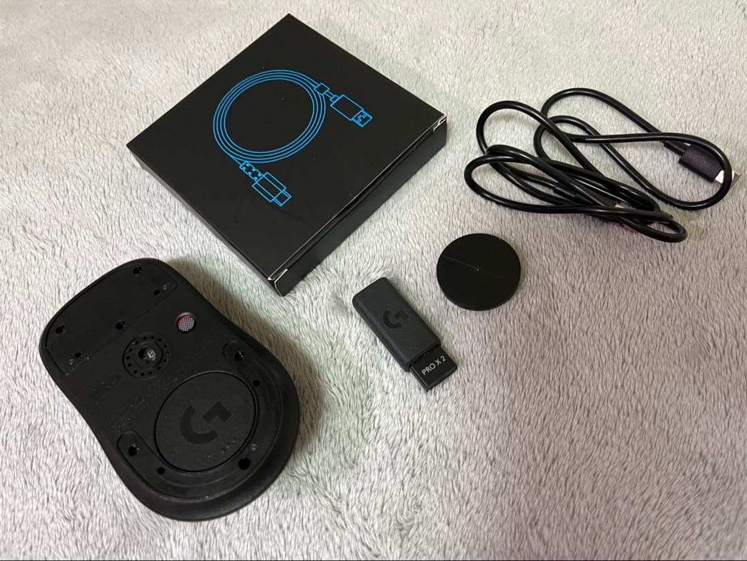 Logicool G Pro X Superlight 2 箱無し 付属品完備 約60gと超軽量・ホールド感抜群なロジクールのゲーミングマウス「PRO X