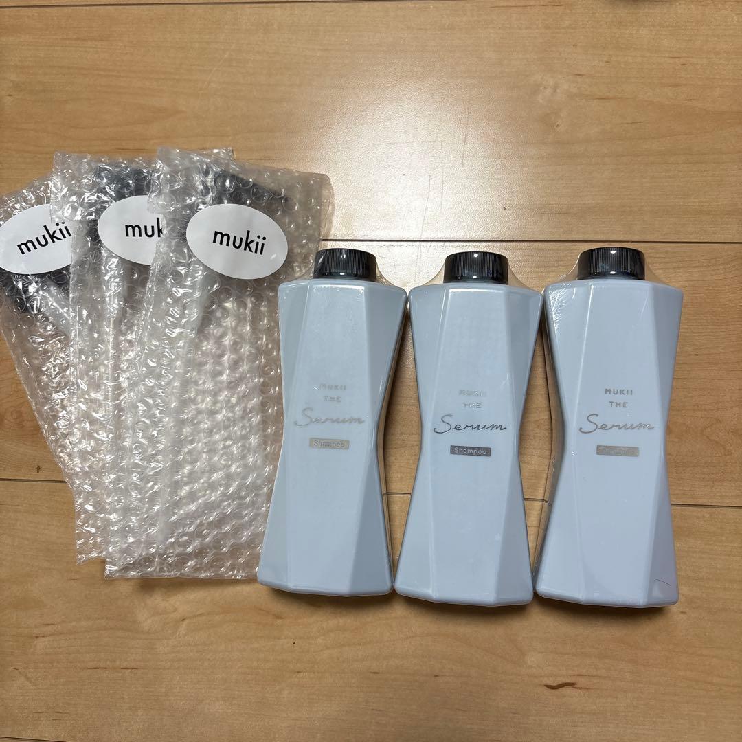 mukii ミューキー ザ セラム シャンプー 3本セット 定期購入》MUKII THE serum shampoo＆treatment《serum シャンプー