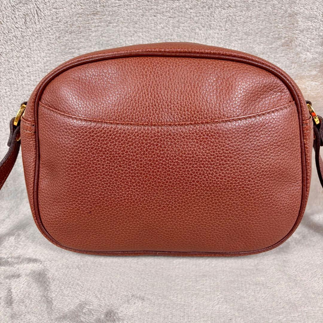 未使用級 希少 ロンシャン ショルダーバッグ レザー ブラウン カメラ